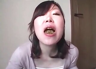 Drinking piss and eating poop all afternoon