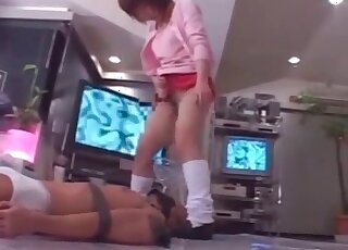 Tied submissive men with scat kinks in a compilation